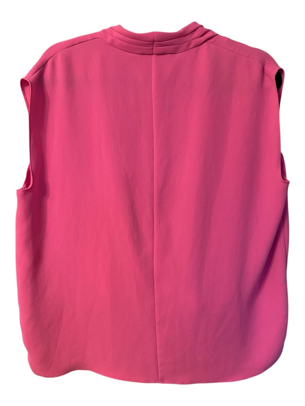 Trina Turk Concourse 2 Draped V-Neck Cap-Sleeve Top Size XS/ Small Hot Pink - Picture 6 of 11